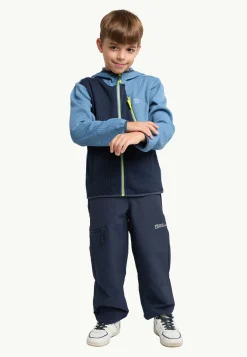 Clearance Actamic Grid Midlayer K Kinder Fleece|Fleecejacken