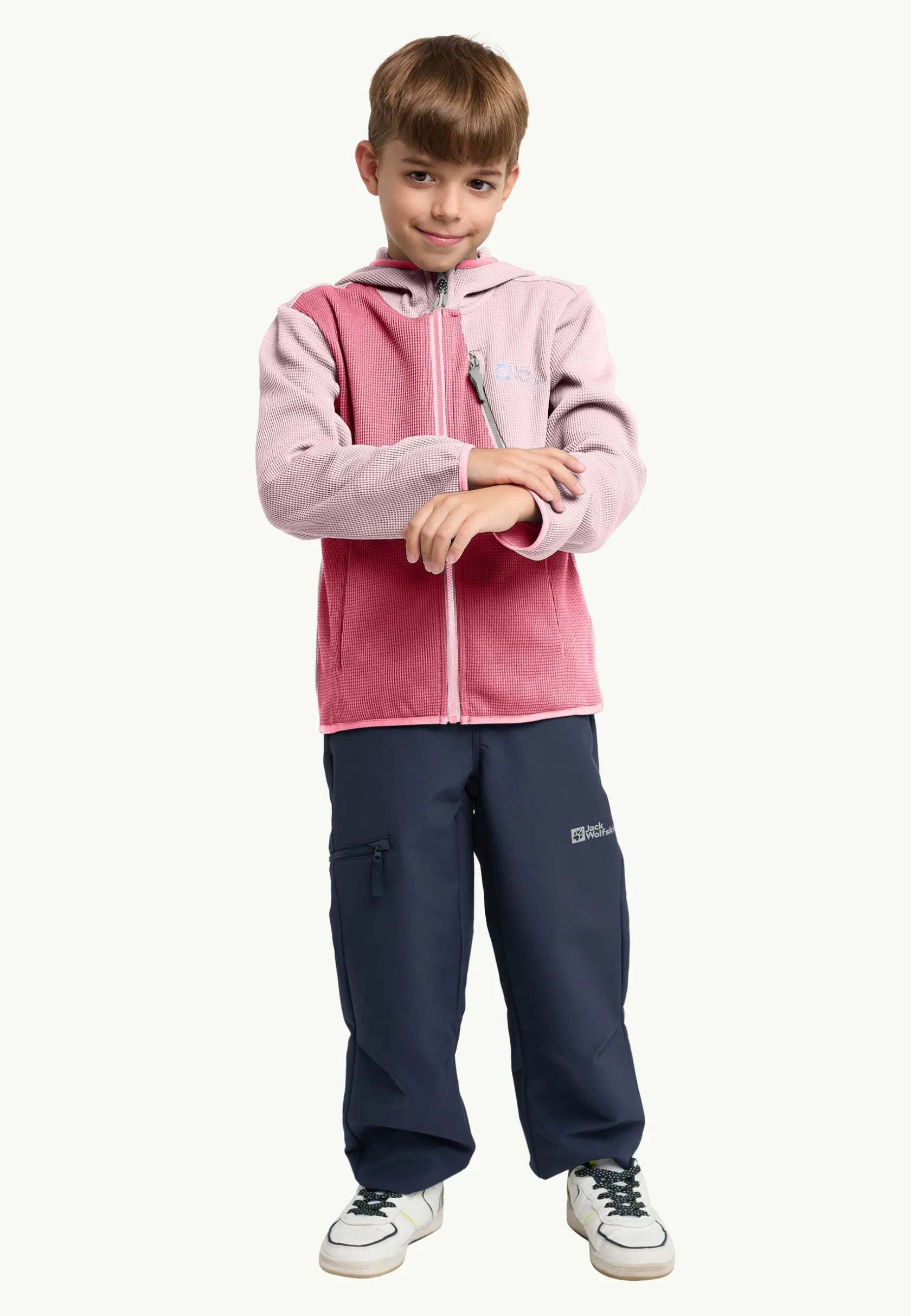 Clearance Actamic Grid Midlayer K Kinder Fleece|Fleecejacken