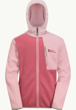 Clearance Actamic Grid Midlayer K Kinder Fleece|Fleecejacken