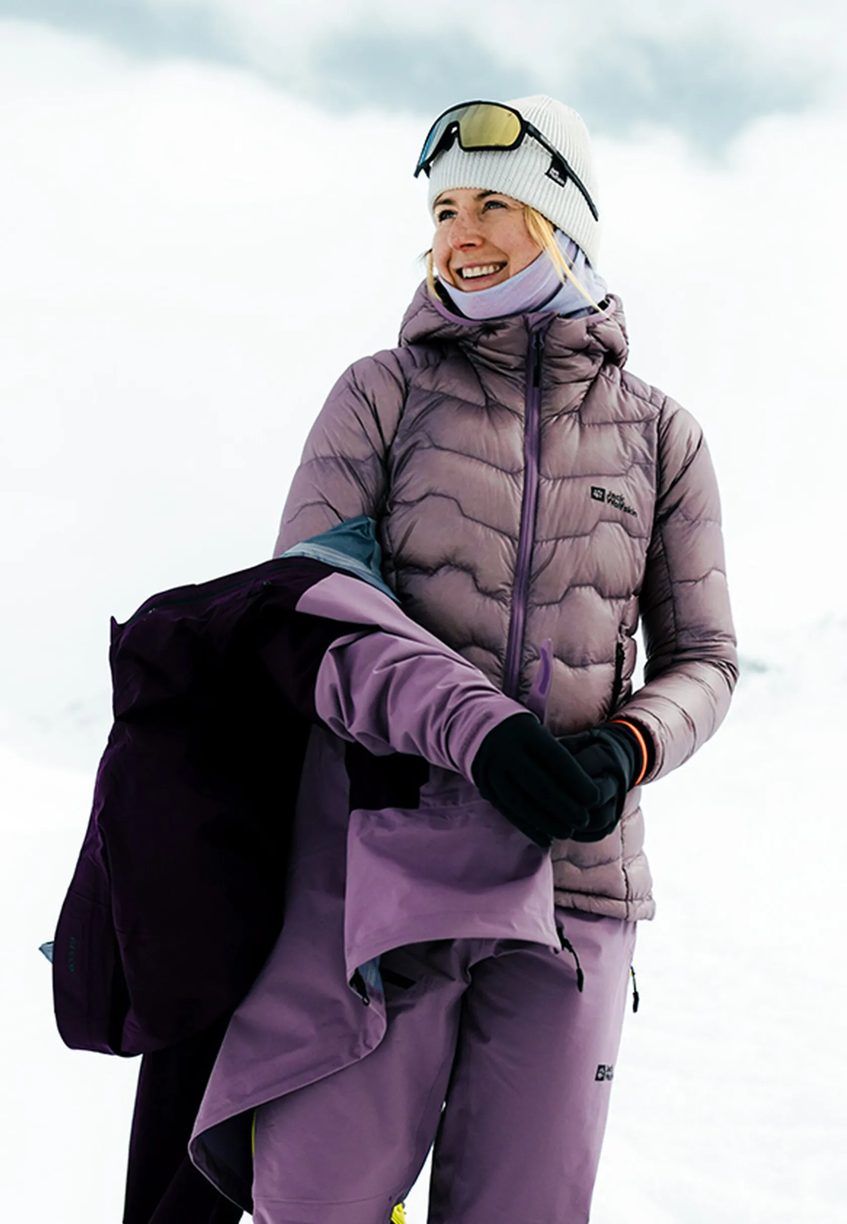 Fashion Alpspitze Down Hoody W Damen Isolationsjacken|Winterjacken