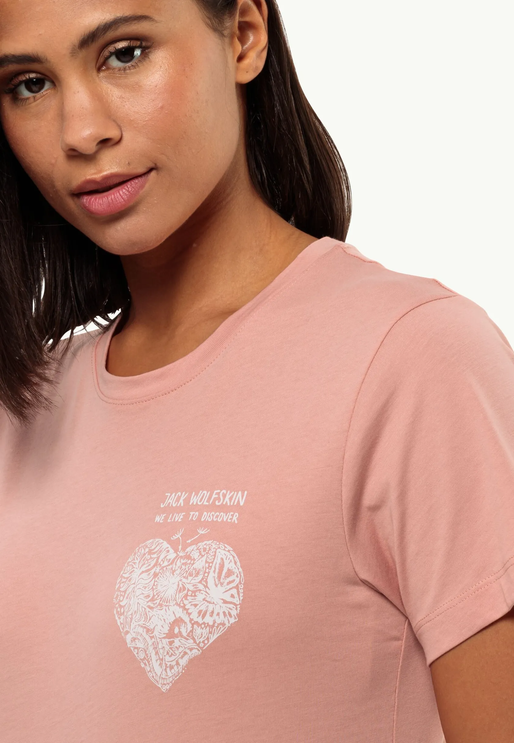 Hot Discover Heart T W Damen T-Shirts & Longsleeves