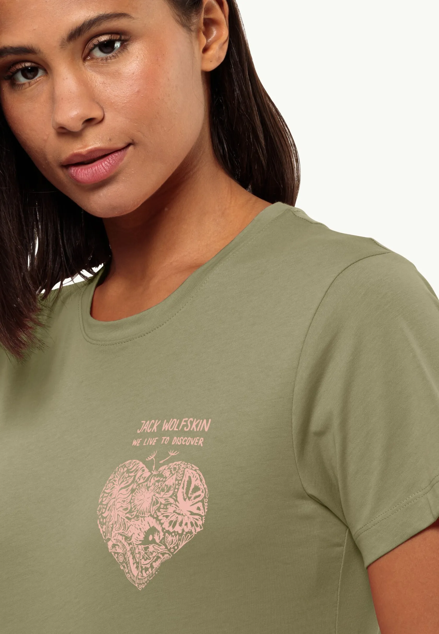 Hot Discover Heart T W Damen T-Shirts & Longsleeves