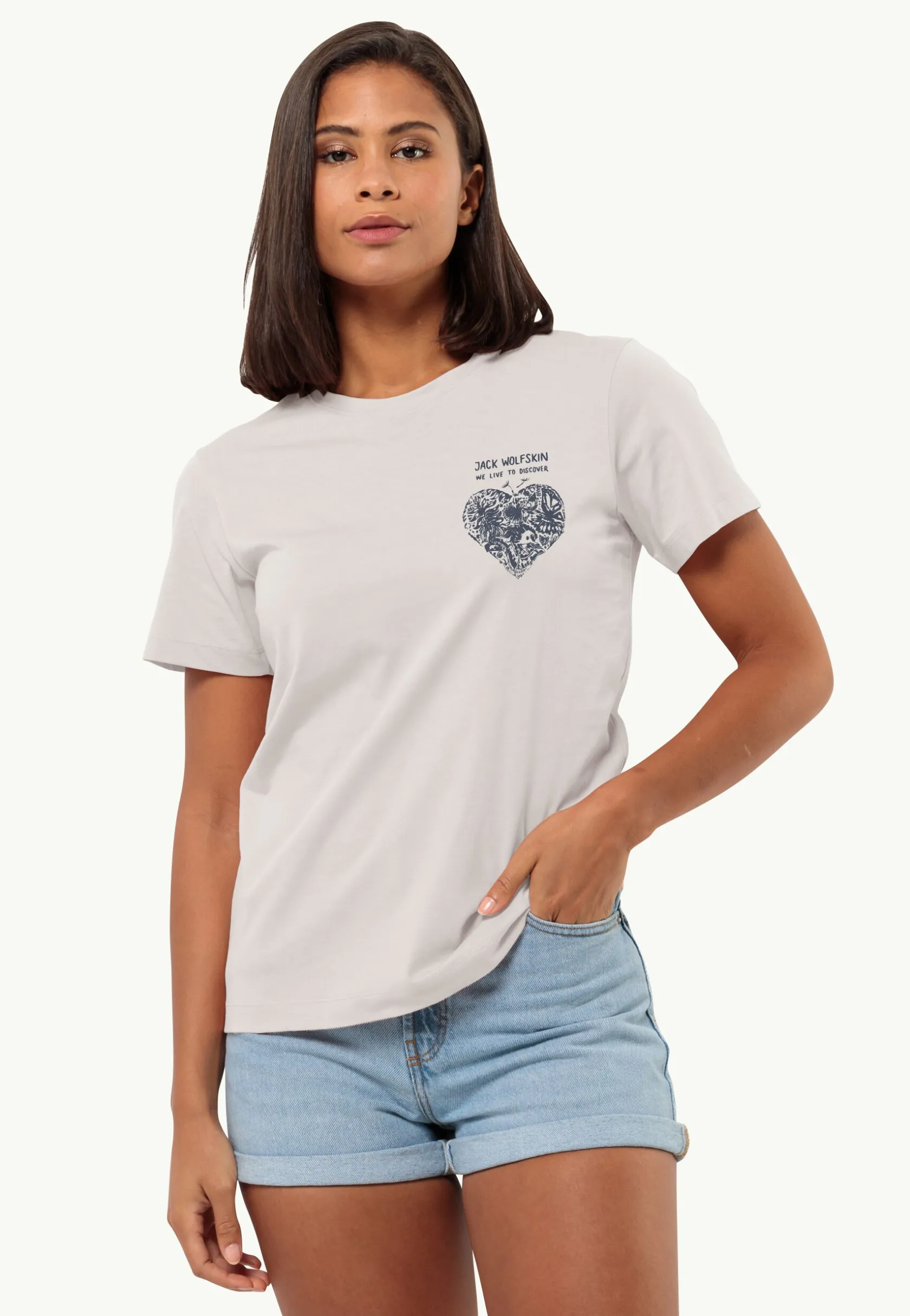 Hot Discover Heart T W Damen T-Shirts & Longsleeves