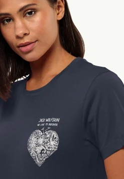 Hot Discover Heart T W Damen T-Shirts & Longsleeves