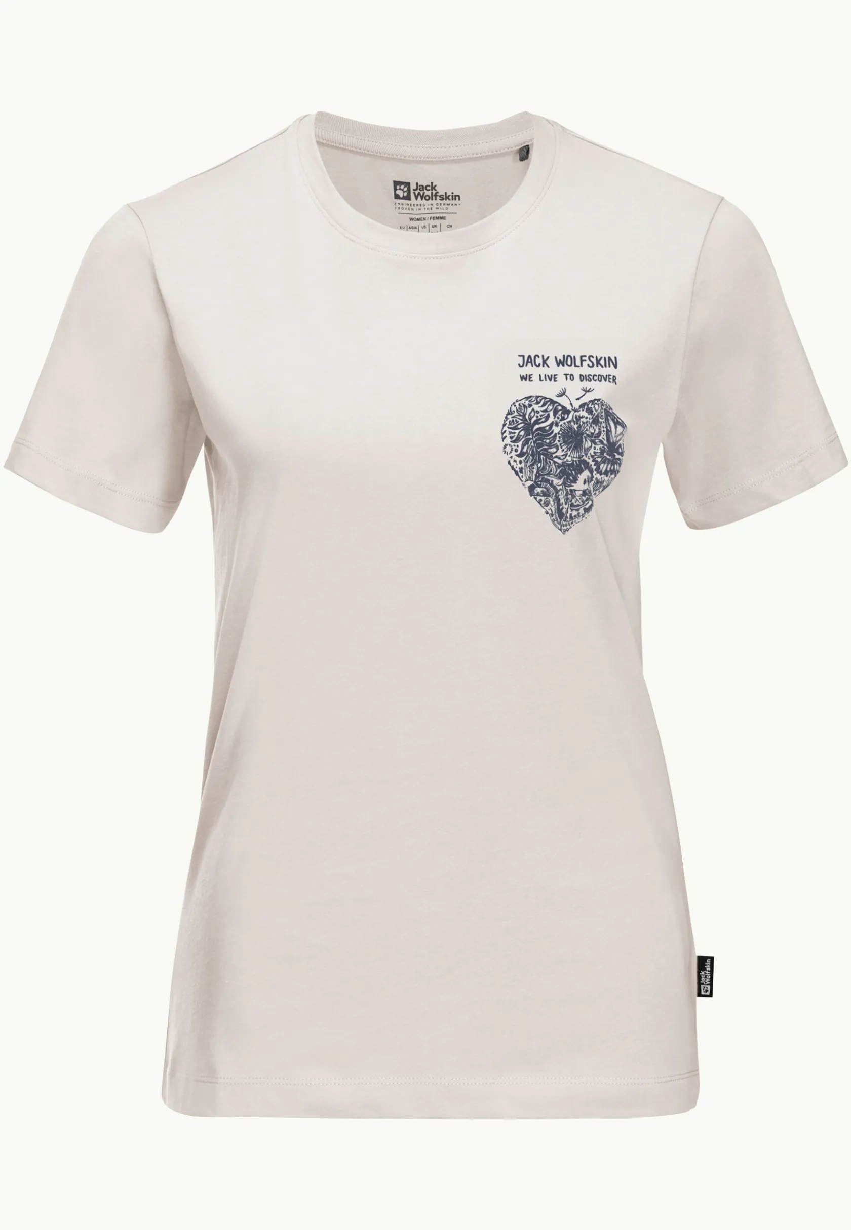 Hot Discover Heart T W Damen T-Shirts & Longsleeves