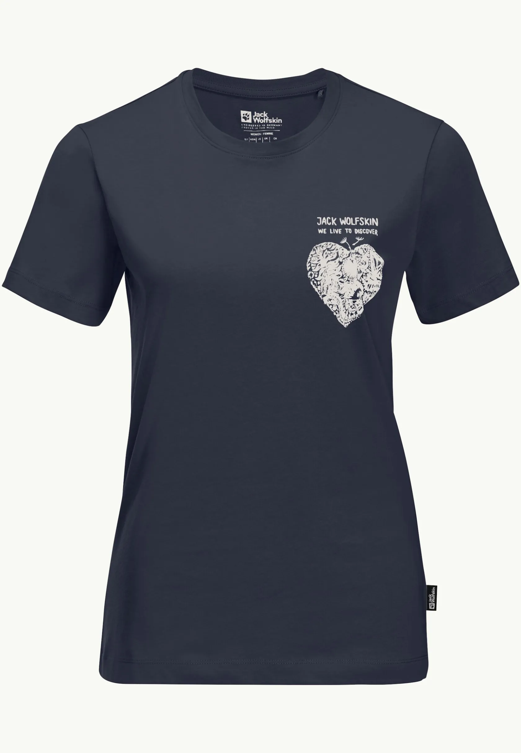 Hot Discover Heart T W Damen T-Shirts & Longsleeves