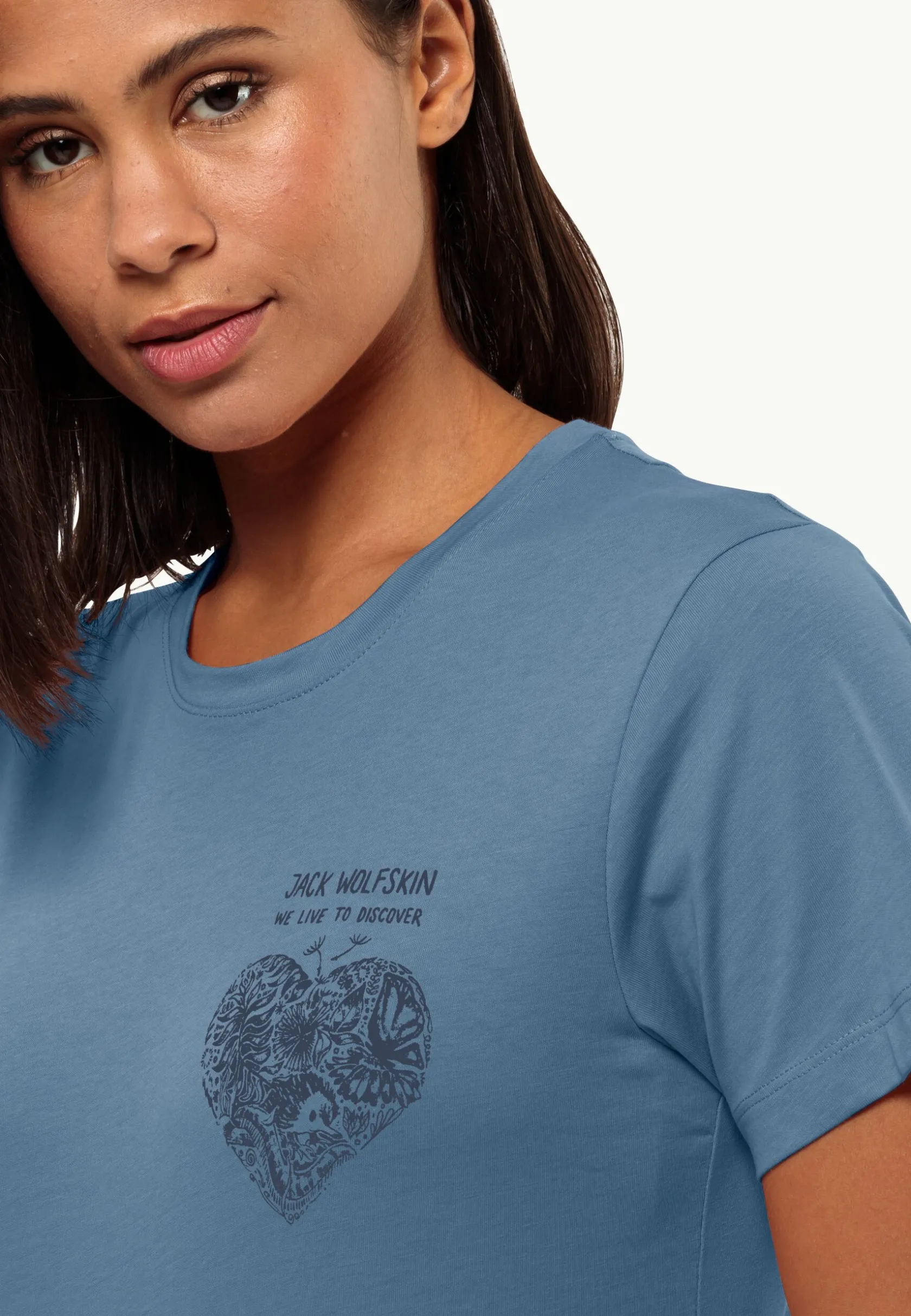 Hot Discover Heart T W Damen T-Shirts & Longsleeves