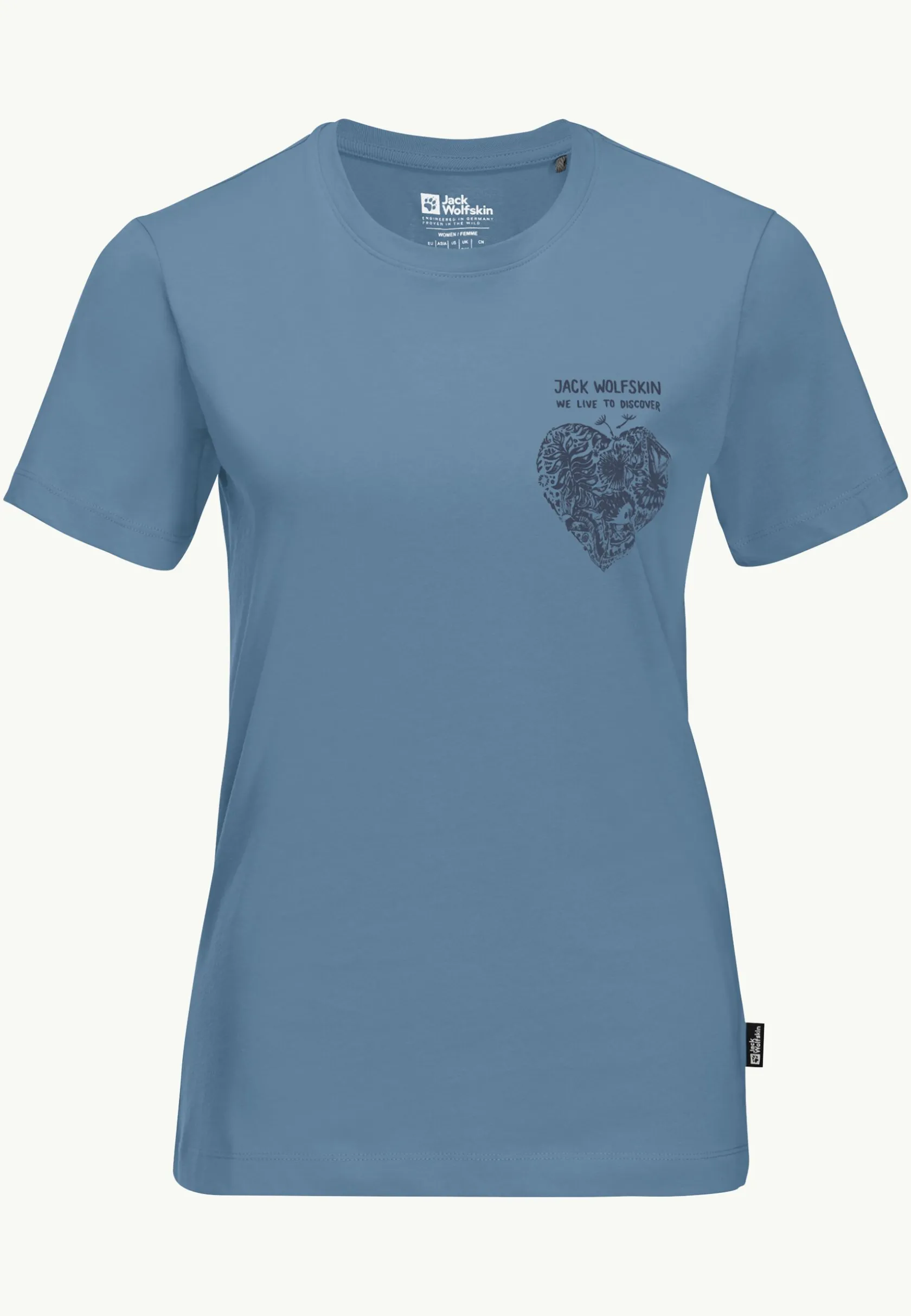 Hot Discover Heart T W Damen T-Shirts & Longsleeves