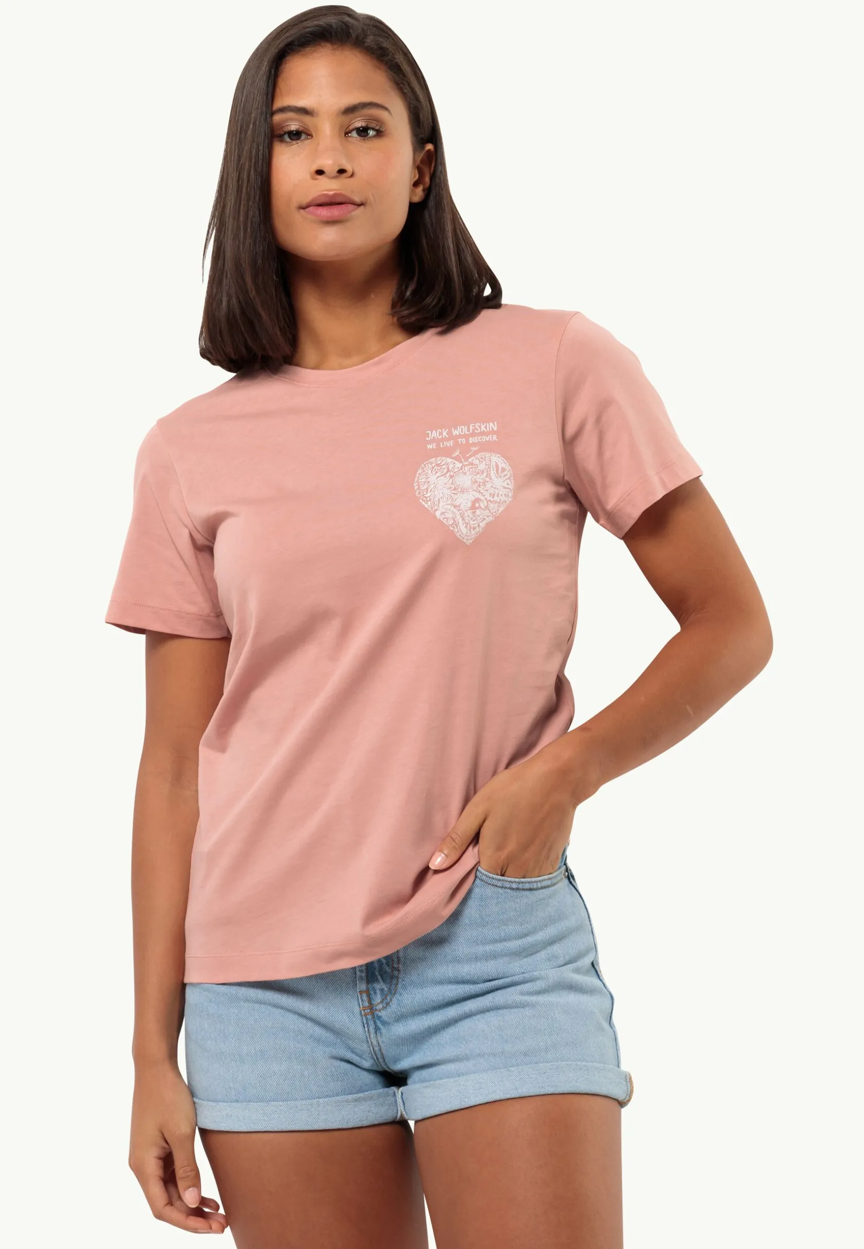 Hot Discover Heart T W Damen T-Shirts & Longsleeves