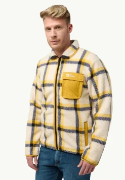 Fashion Felslicht Check Jkt M Herren Fleece|Fleecejacken