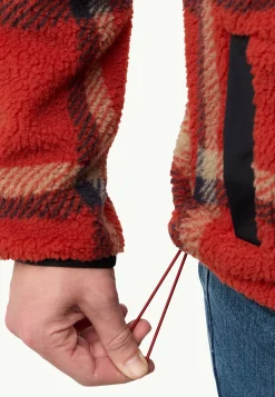 Fashion Felslicht Check Jkt M Herren Fleece|Fleecejacken