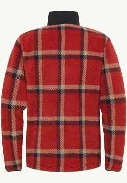 Fashion Felslicht Check Jkt M Herren Fleece|Fleecejacken
