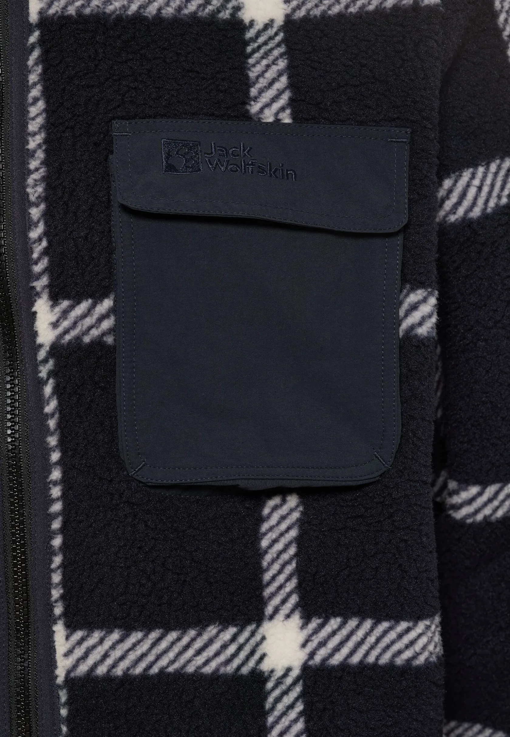 Fashion Felslicht Check Jkt M Herren Fleece|Fleecejacken