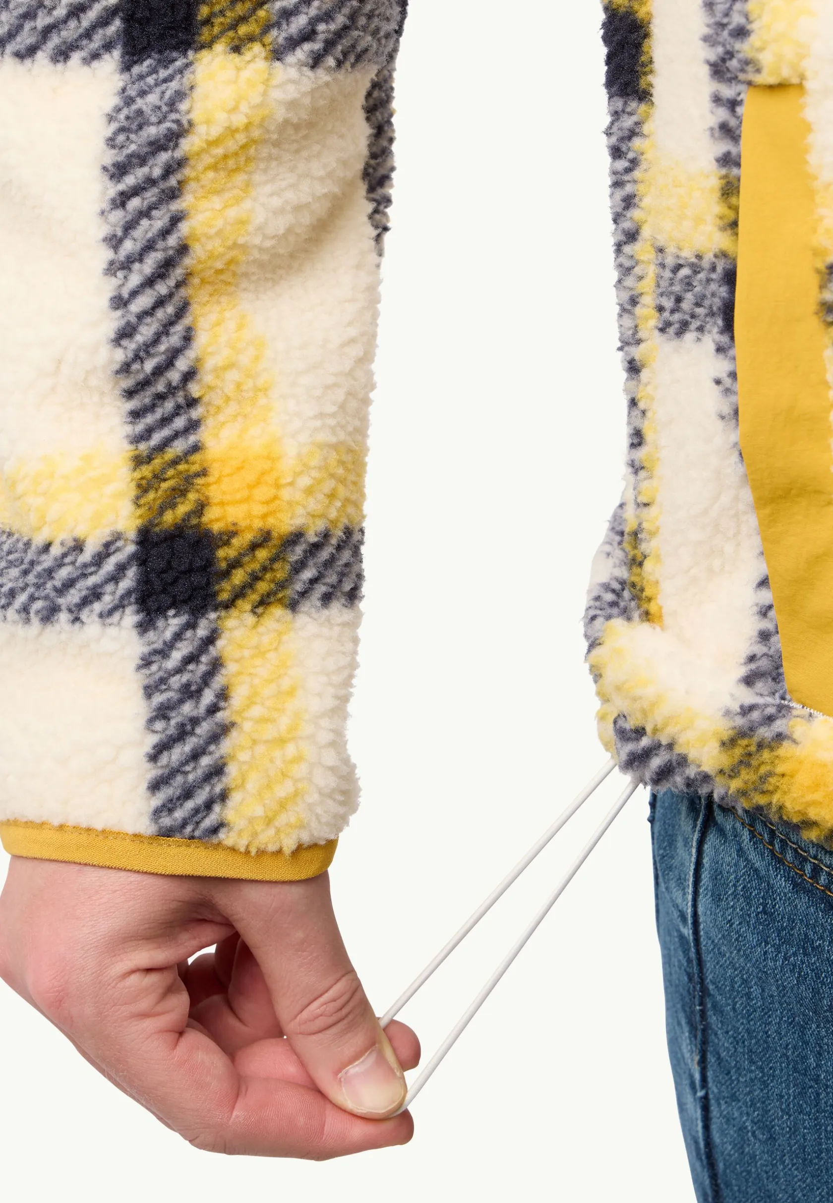 Fashion Felslicht Check Jkt M Herren Fleece|Fleecejacken