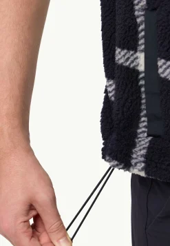 New Felslicht Check Vest M Herren Fleece|Fleecejacken
