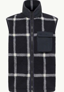 New Felslicht Check Vest M Herren Fleece|Fleecejacken