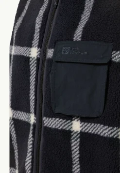 New Felslicht Check Vest M Herren Fleece|Fleecejacken