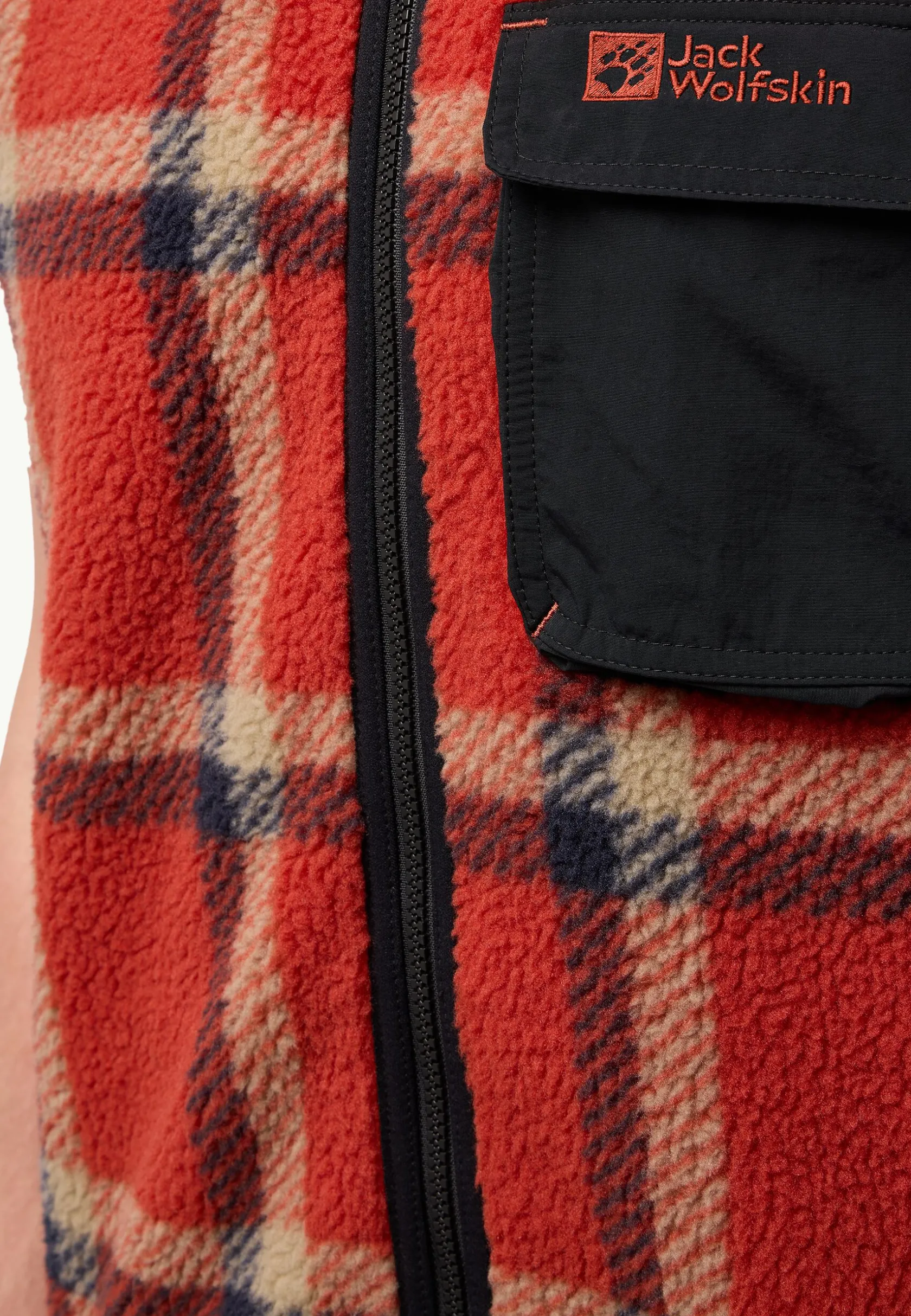 New Felslicht Check Vest M Herren Fleece|Fleecejacken