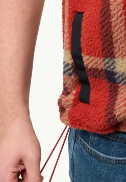 New Felslicht Check Vest M Herren Fleece|Fleecejacken