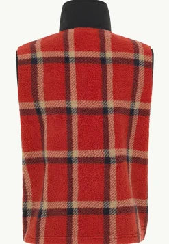 New Felslicht Check Vest M Herren Fleece|Fleecejacken