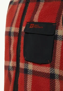 New Felslicht Check Vest M Herren Fleece|Fleecejacken
