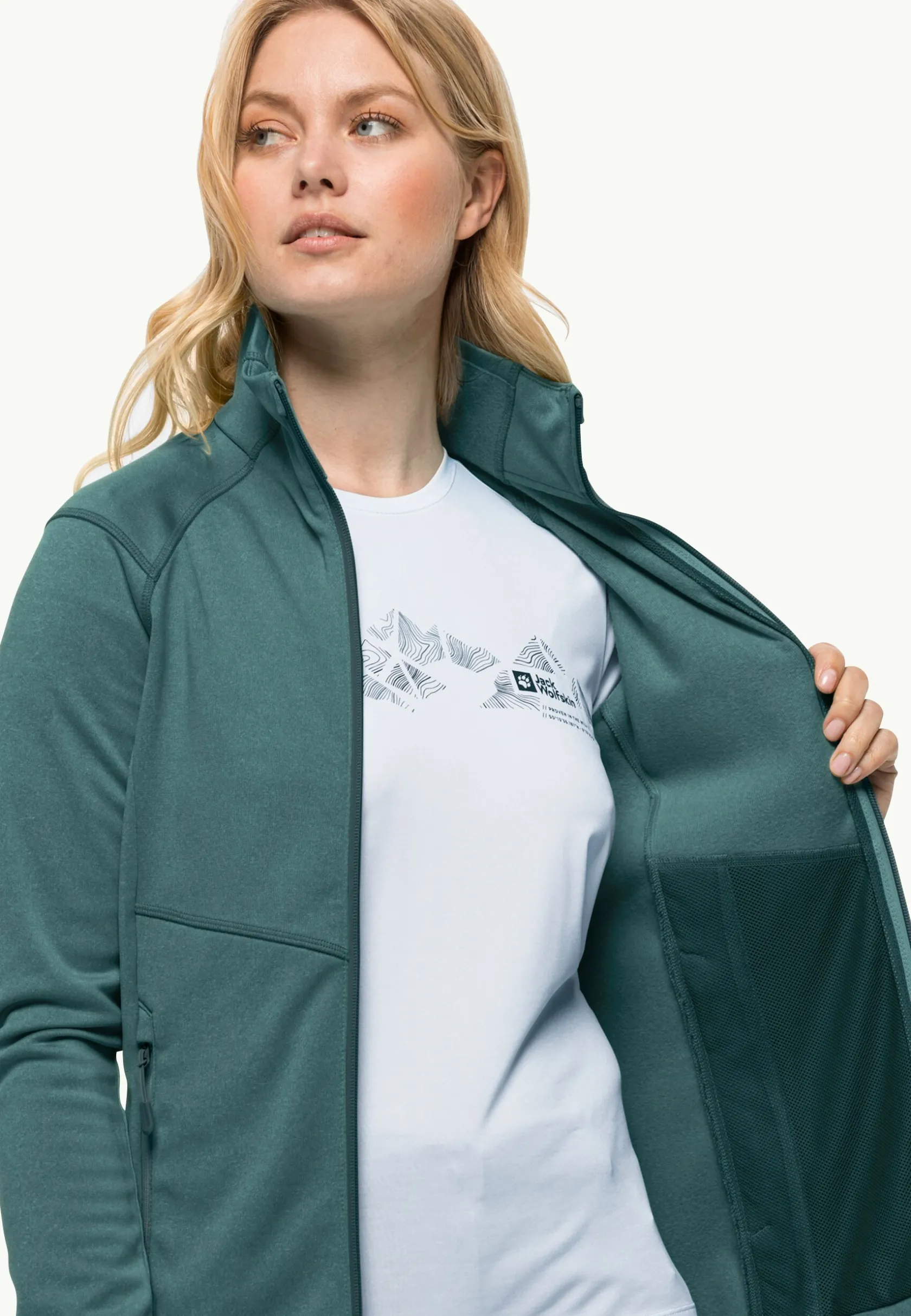 Discount Fortberg Fz W Damen Fleece|Fleecejacken
