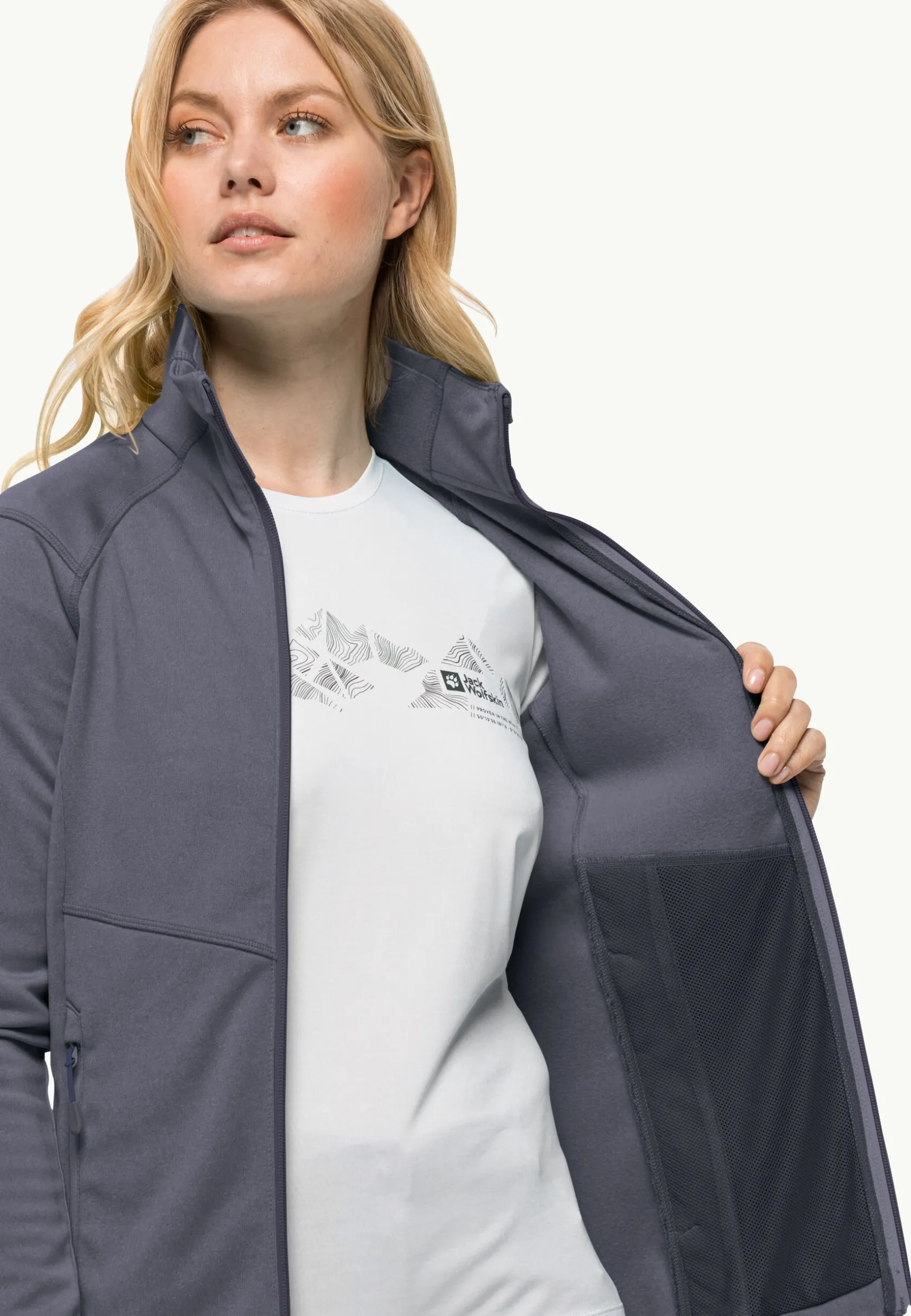 Discount Fortberg Fz W Damen Fleece|Fleecejacken