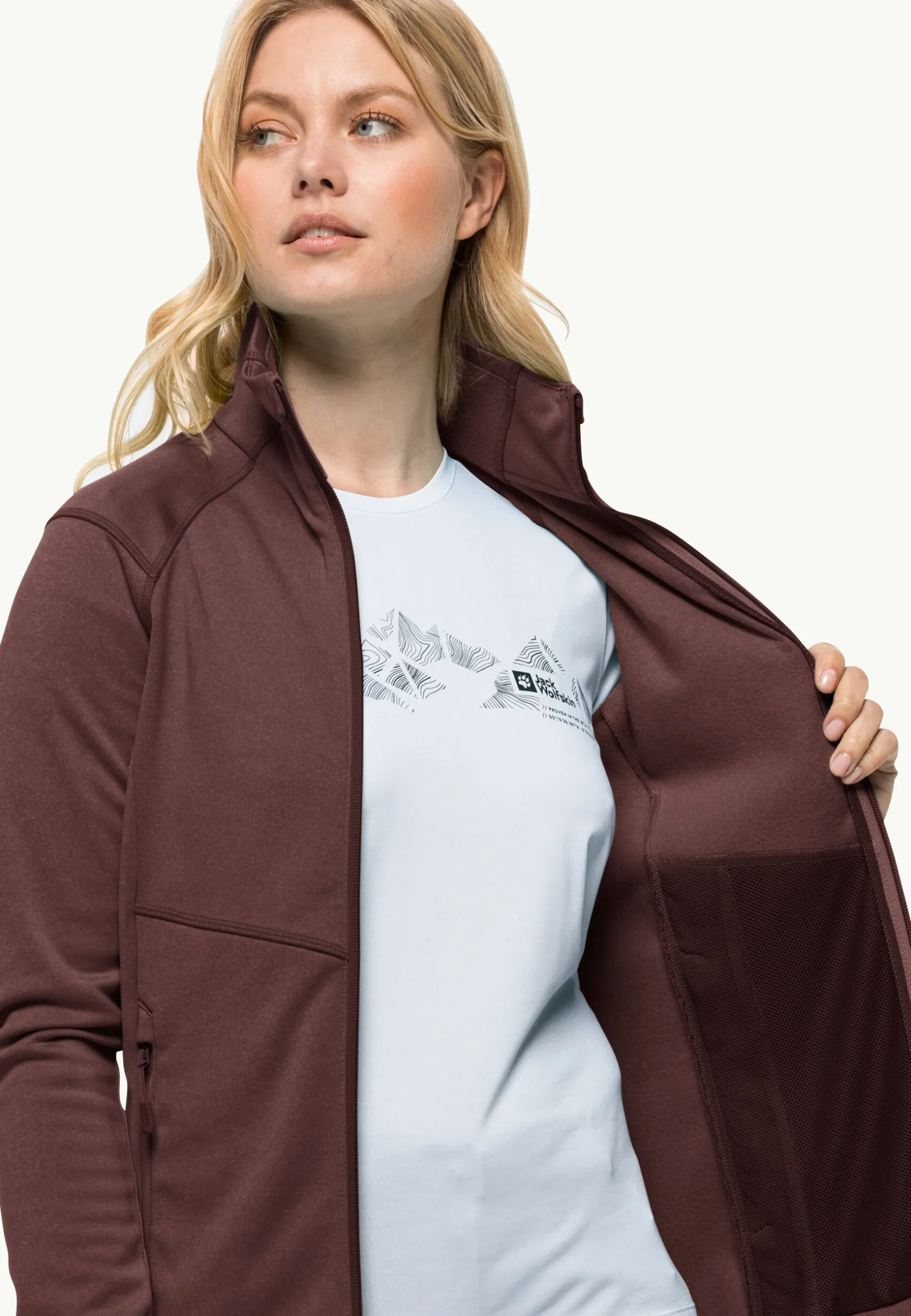 Discount Fortberg Fz W Damen Fleece|Fleecejacken