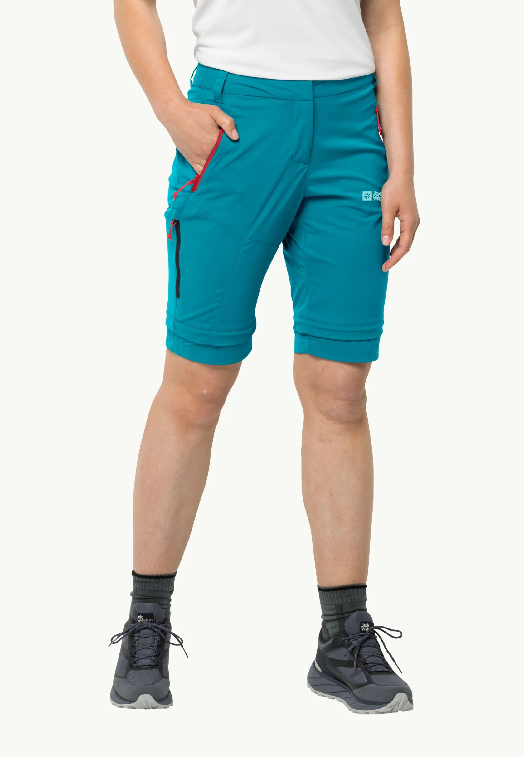 Outlet Glastal Zip Away Pants W Damen Softshellhosen|Wanderhosen
