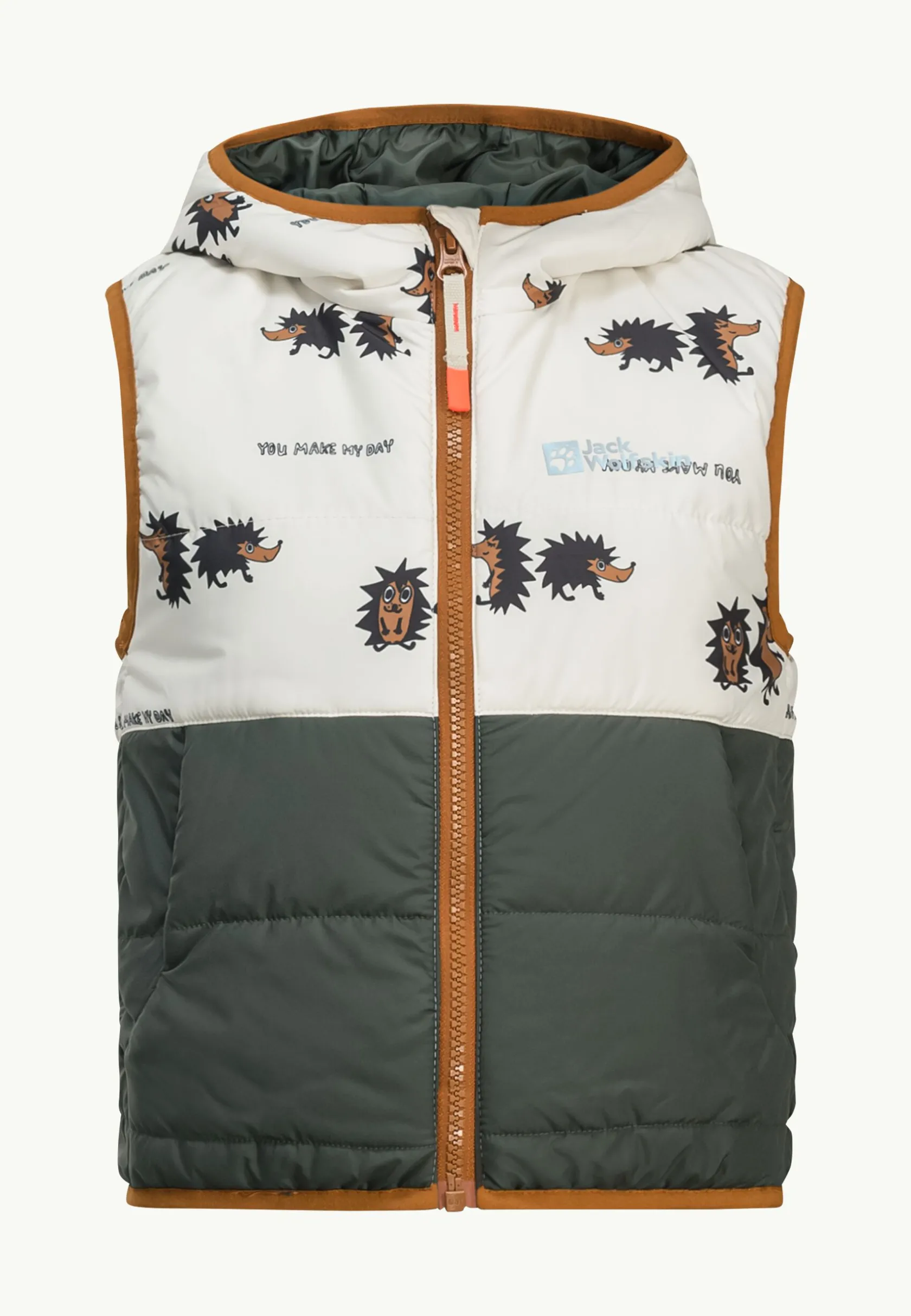 Hot Gleely Ins Hooded Vest K Kinder Fleece|Fleecejacken