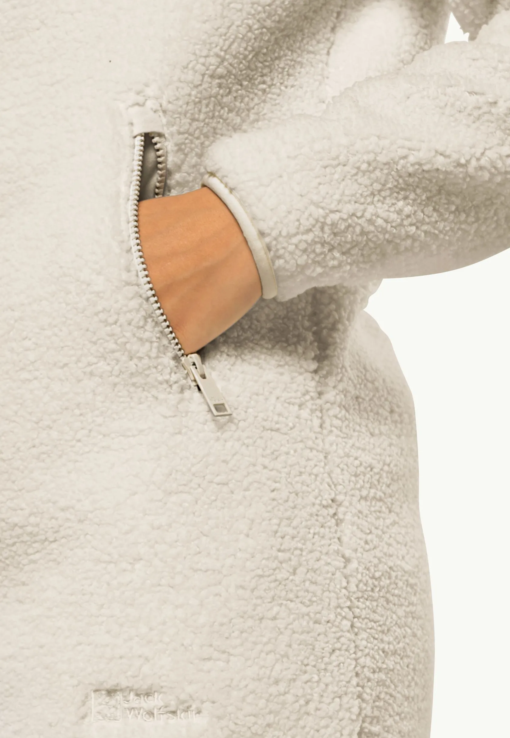 Sale High Curl Coat W Damen Fleecejacken|Übergangsjacken