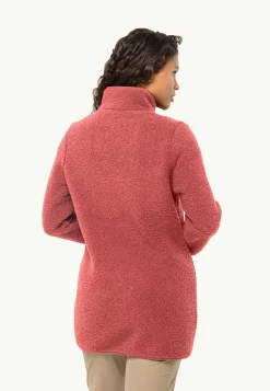 Sale High Curl Coat W Damen Fleecejacken|Übergangsjacken