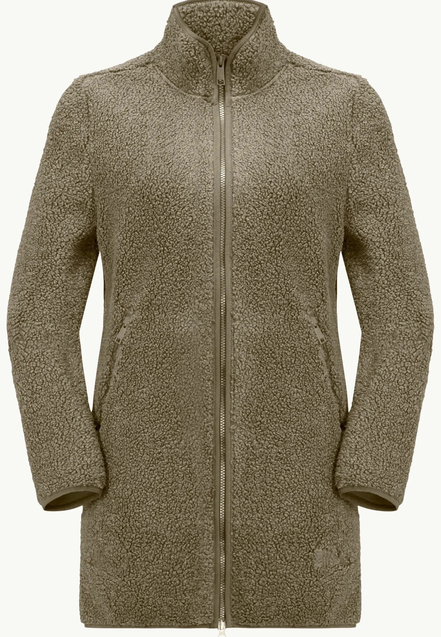 Sale High Curl Coat W Damen Fleecejacken|Übergangsjacken