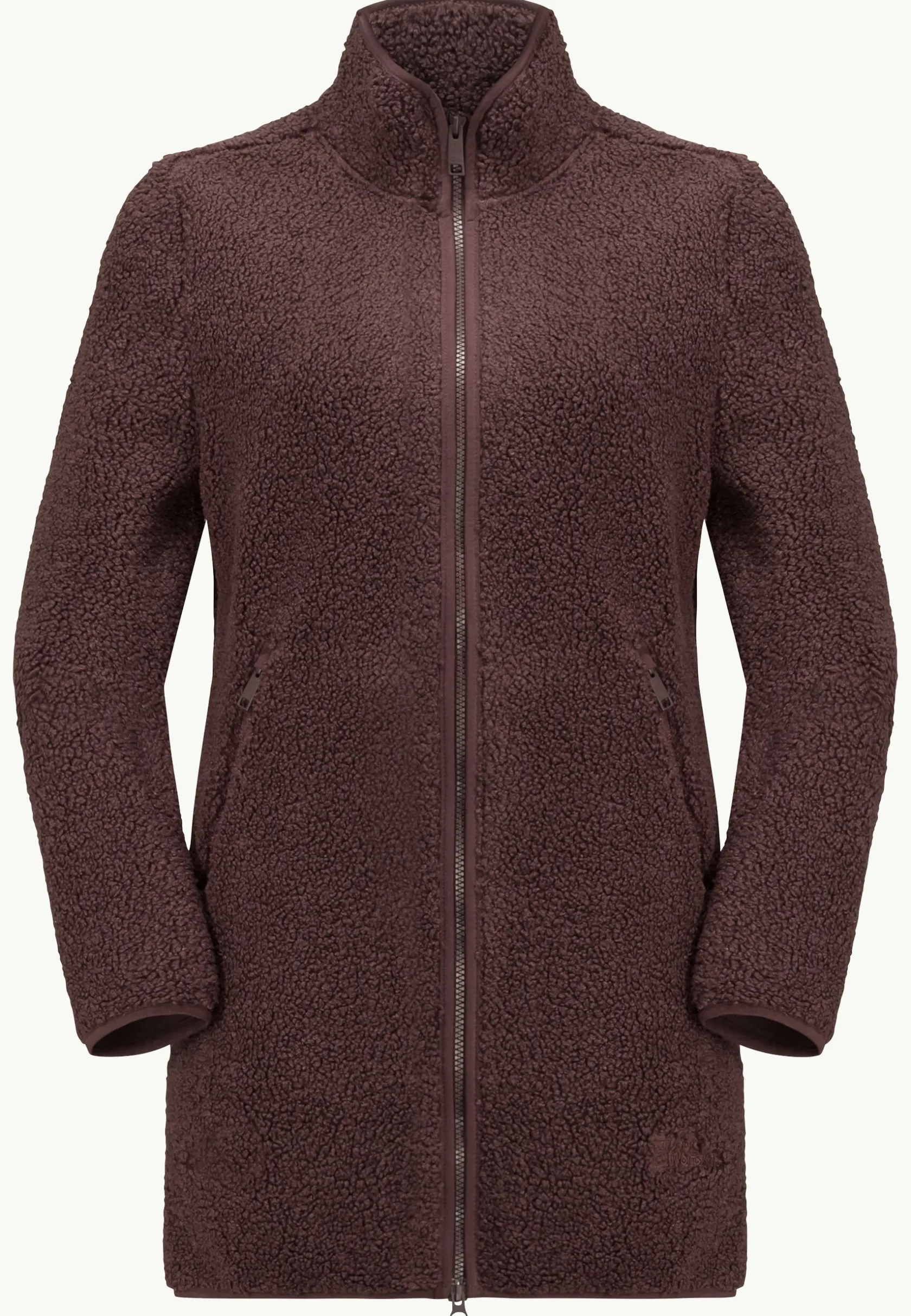 Sale High Curl Coat W Damen Fleecejacken|Übergangsjacken