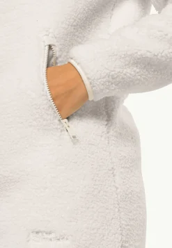 Sale High Curl Coat W Damen Fleecejacken|Übergangsjacken