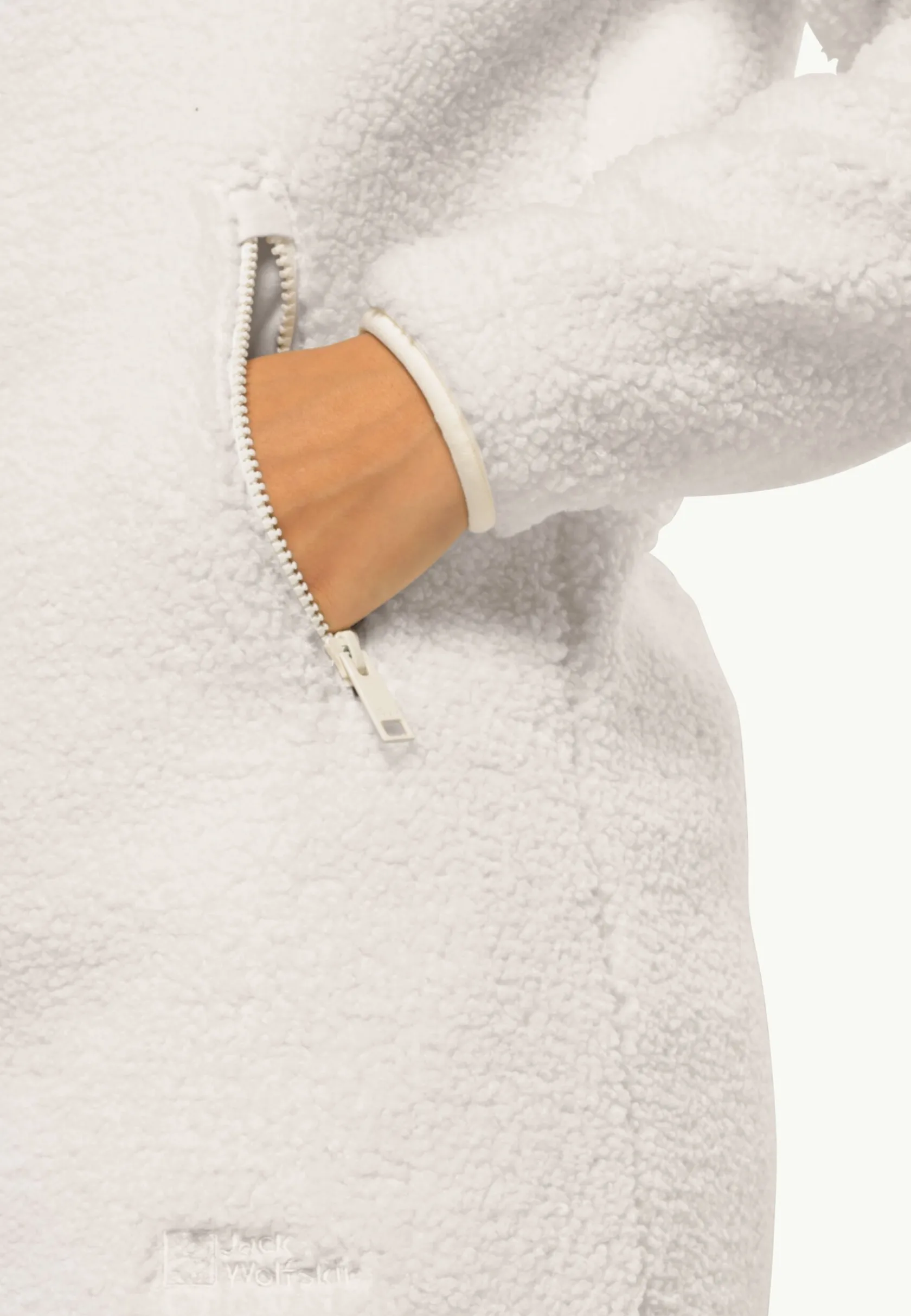 Sale High Curl Coat W Damen Fleecejacken|Übergangsjacken