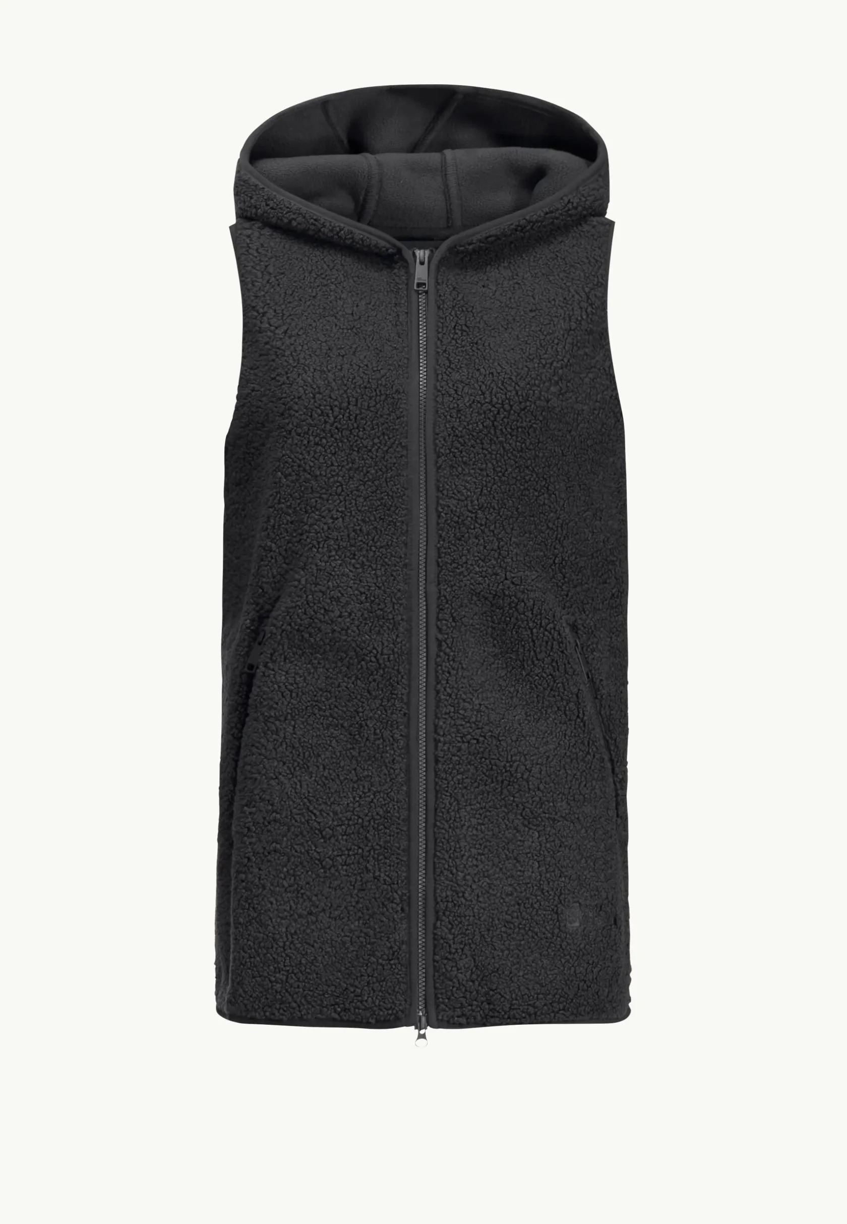 Online High Curl Long Vest W Damen Fleece|Fleecejacken