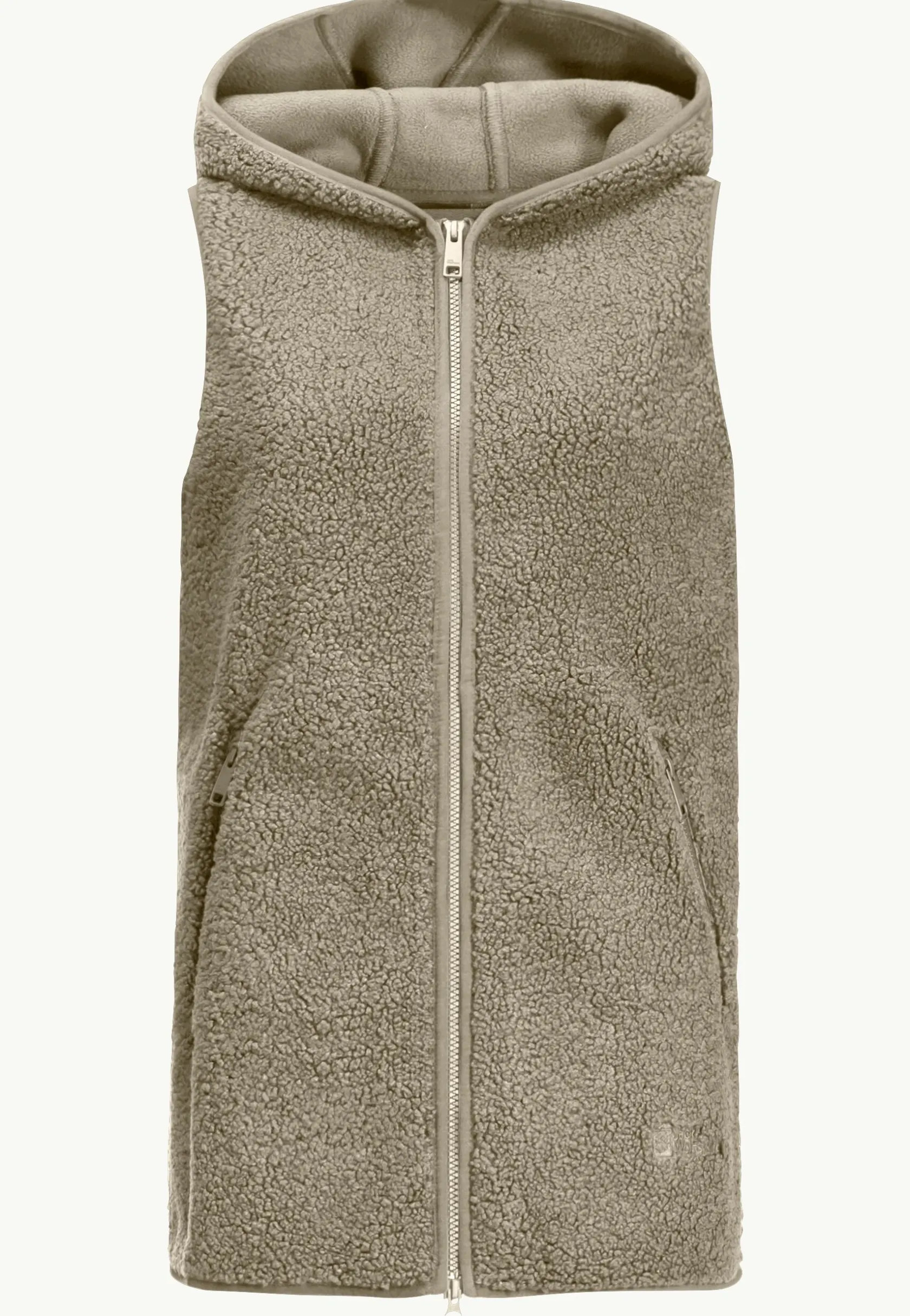 Online High Curl Long Vest W Damen Fleece|Fleecejacken