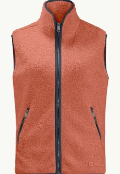 Best High Curl Vest W Damen Fleece|Fleecejacken
