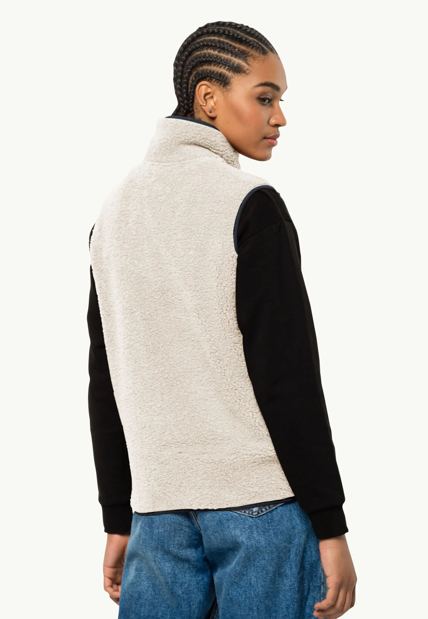 Best High Curl Vest W Damen Fleece|Fleecejacken
