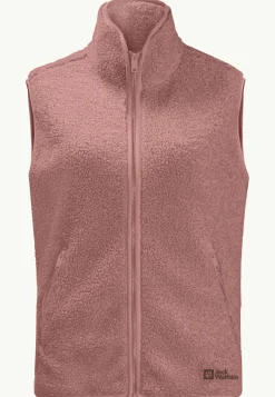Best High Curl Vest W Damen Fleece|Fleecejacken