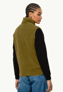 Best High Curl Vest W Damen Fleece|Fleecejacken