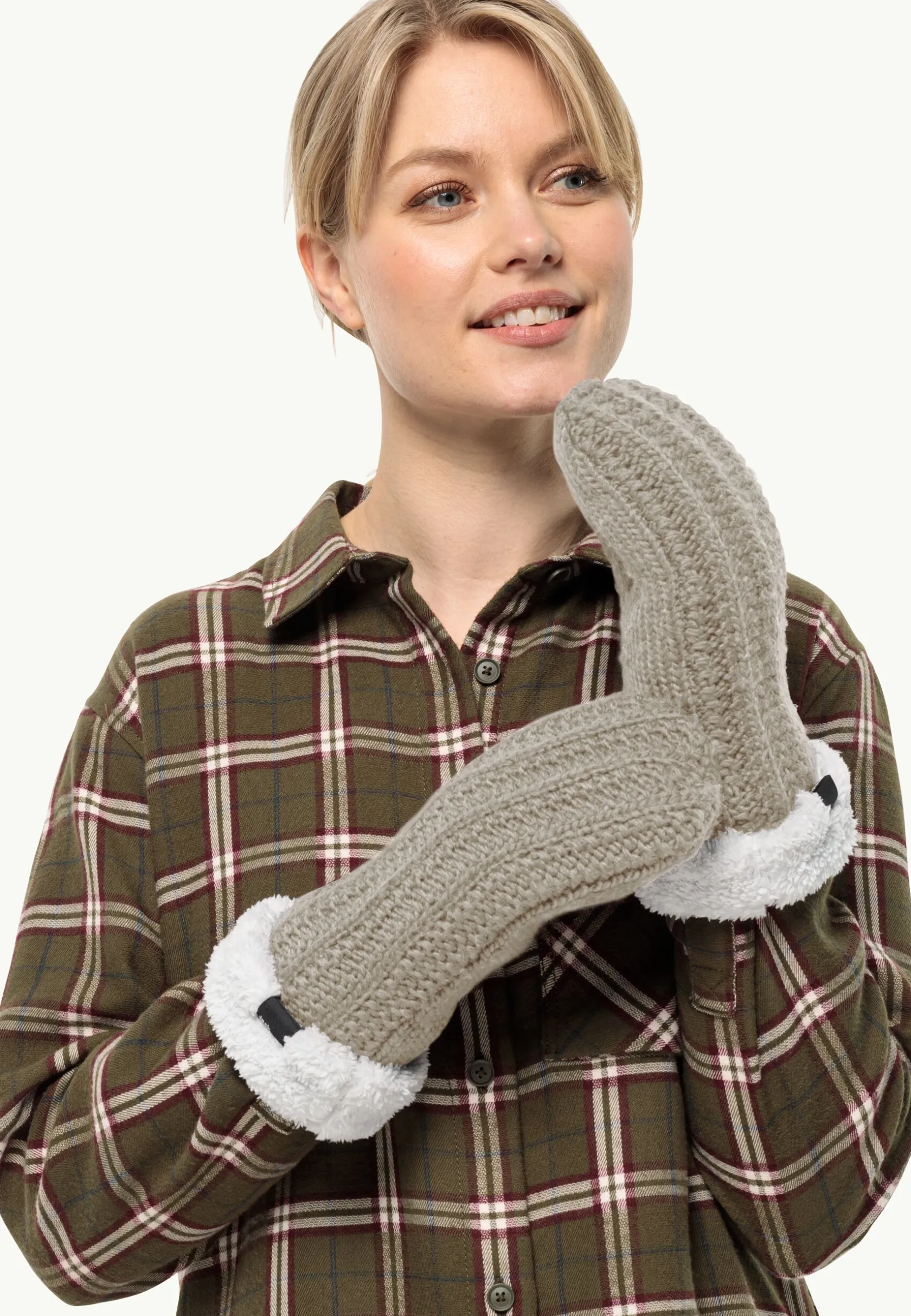 Clearance Highloft Knit Mitten W Damen Handschuhe