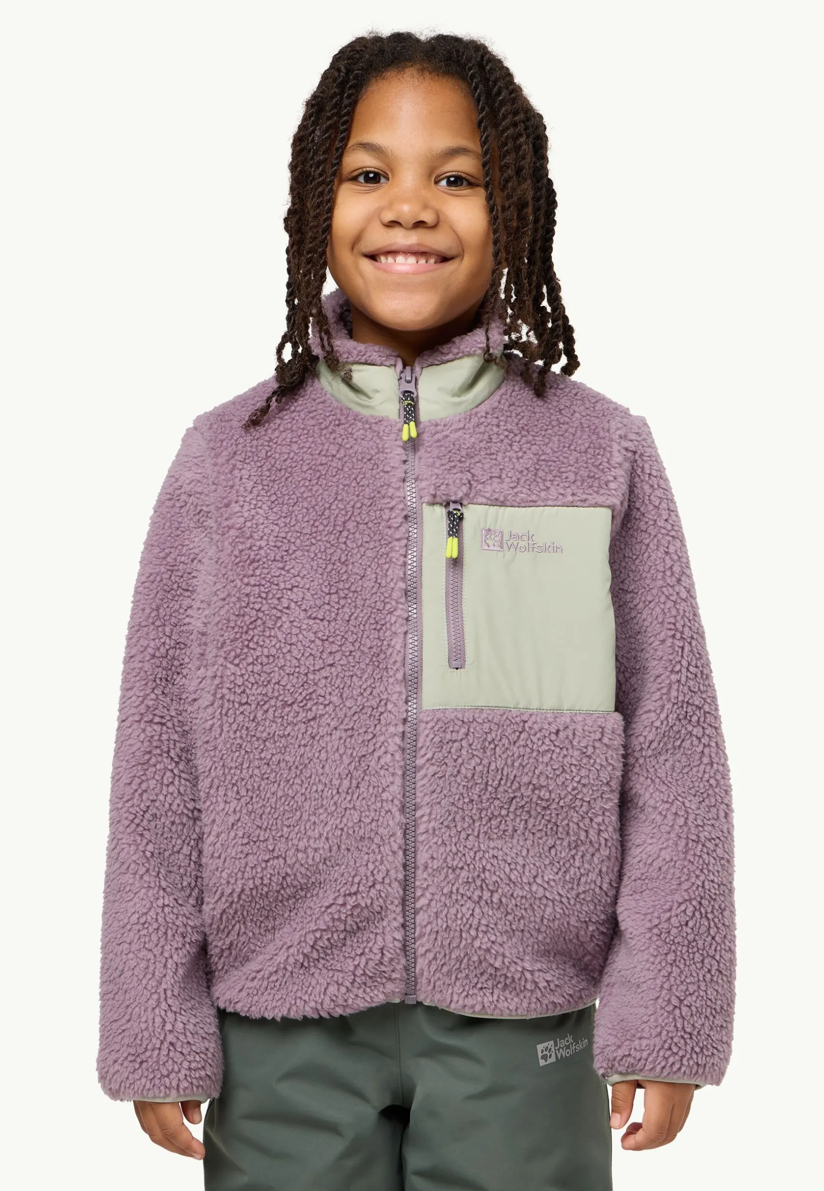 Clearance Ice Curl Jacket K Kinder Fleece|Fleecejacken