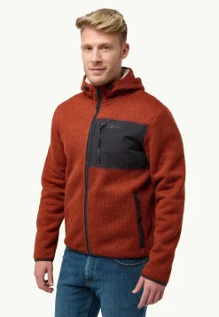 Outlet Kaminfeuer Hooded Jkt M Herren Fleecejacken|Fleece
