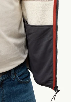 Outlet Kaminfeuer Hooded Jkt M Herren Fleecejacken|Fleece