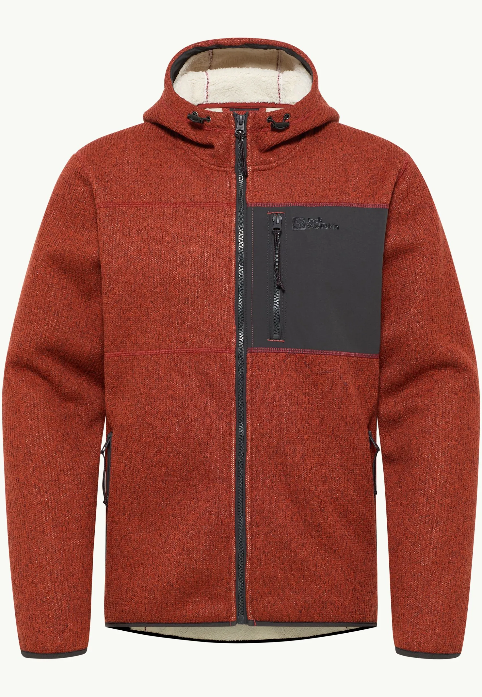 Outlet Kaminfeuer Hooded Jkt M Herren Fleecejacken|Fleece