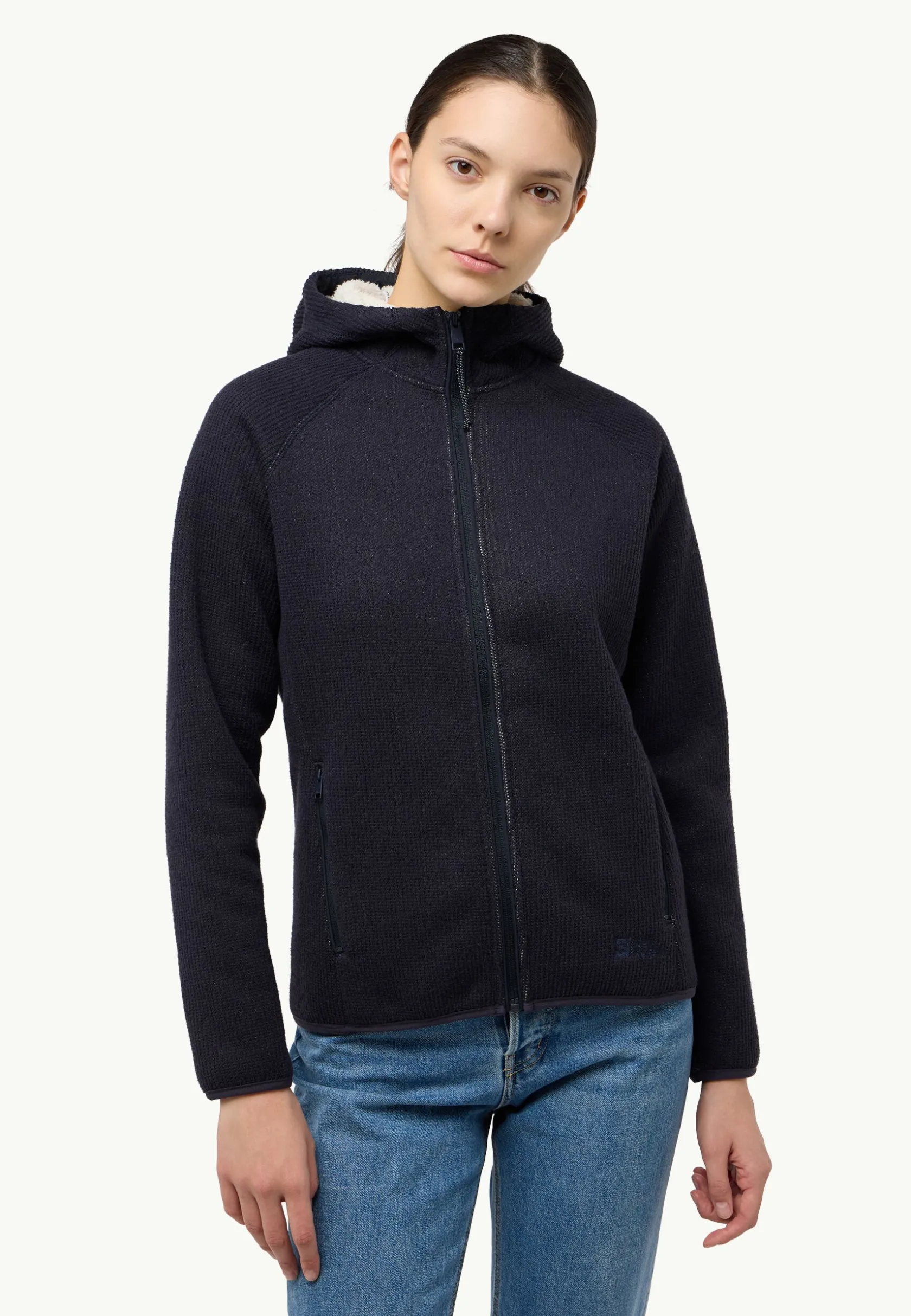 Best Kaminfeuer Hooded Jkt W Damen Fleece|Fleecejacken