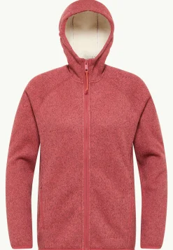 Best Kaminfeuer Hooded Jkt W Damen Fleece|Fleecejacken