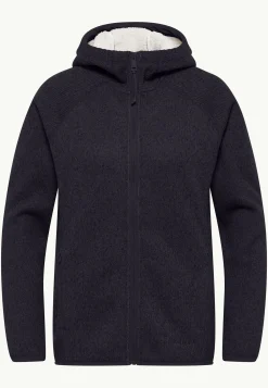 Best Kaminfeuer Hooded Jkt W Damen Fleece|Fleecejacken